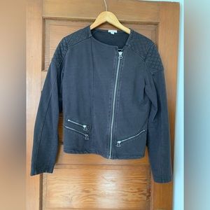 Washed Gray GAP Motorcycle Jacket